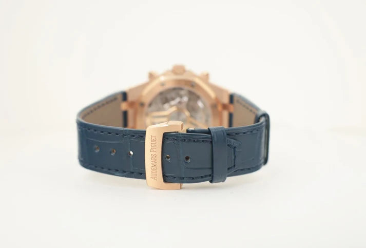 Octagonal Bezel Watch, 18K, Rose Gold Tone, 41 mm