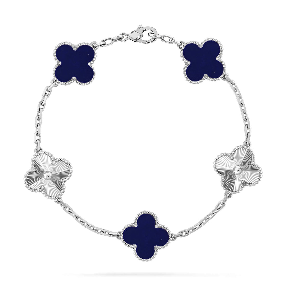 Quatrefoil 5 Motifs Bracelet, Lapis Lazuli
