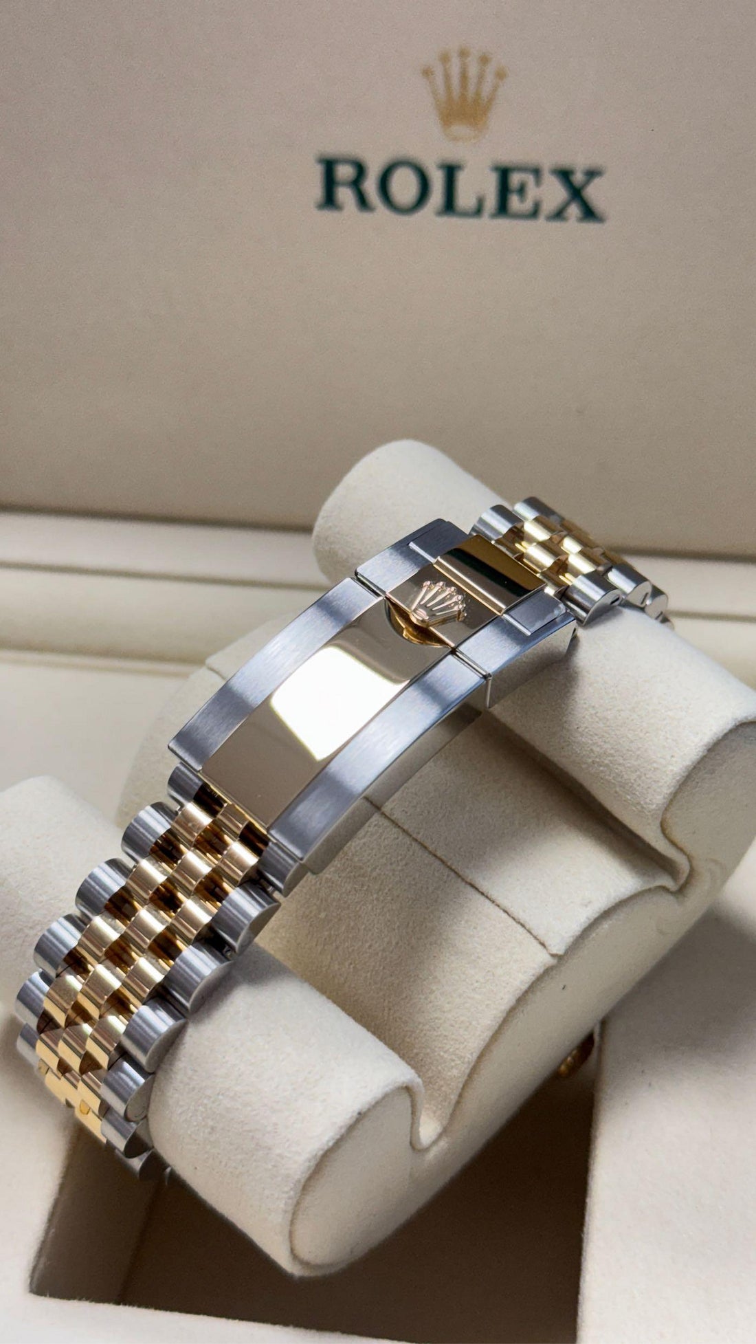 Dual-Time Bezel Watch, Yellow Gold Tone, Steel, 40 mm