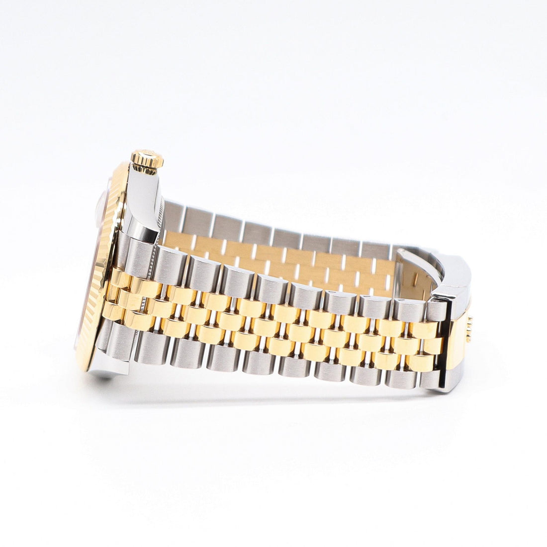 Classic Date Watch, Yellow Gold Tone, Steel, 41 mm