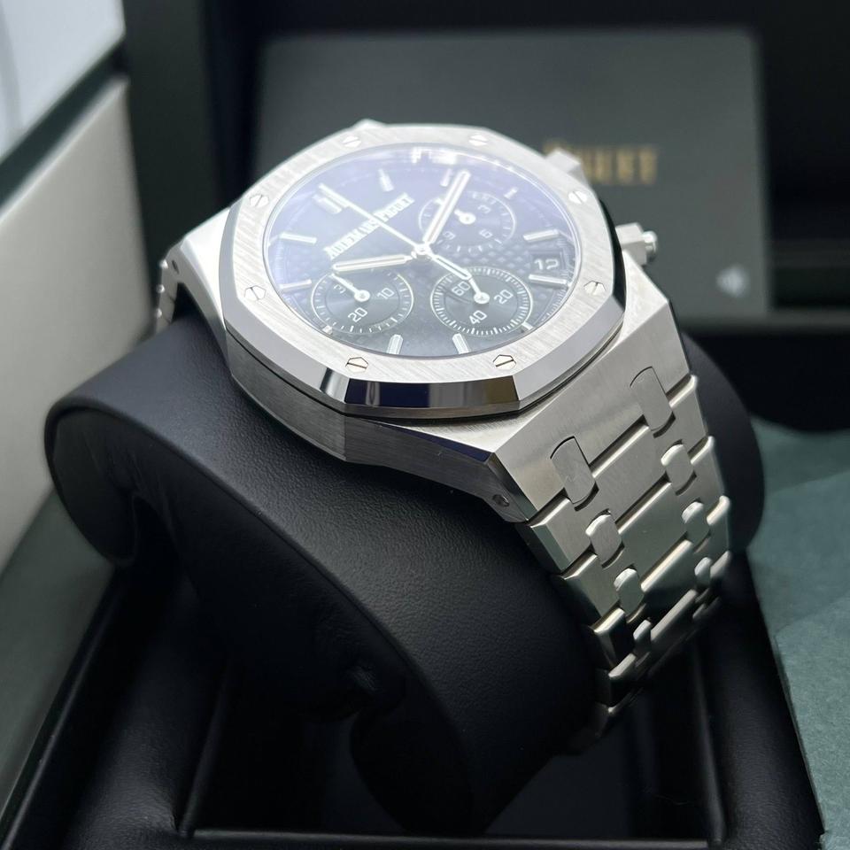 Octagonal Bezel Watch, Steel, 41 mm