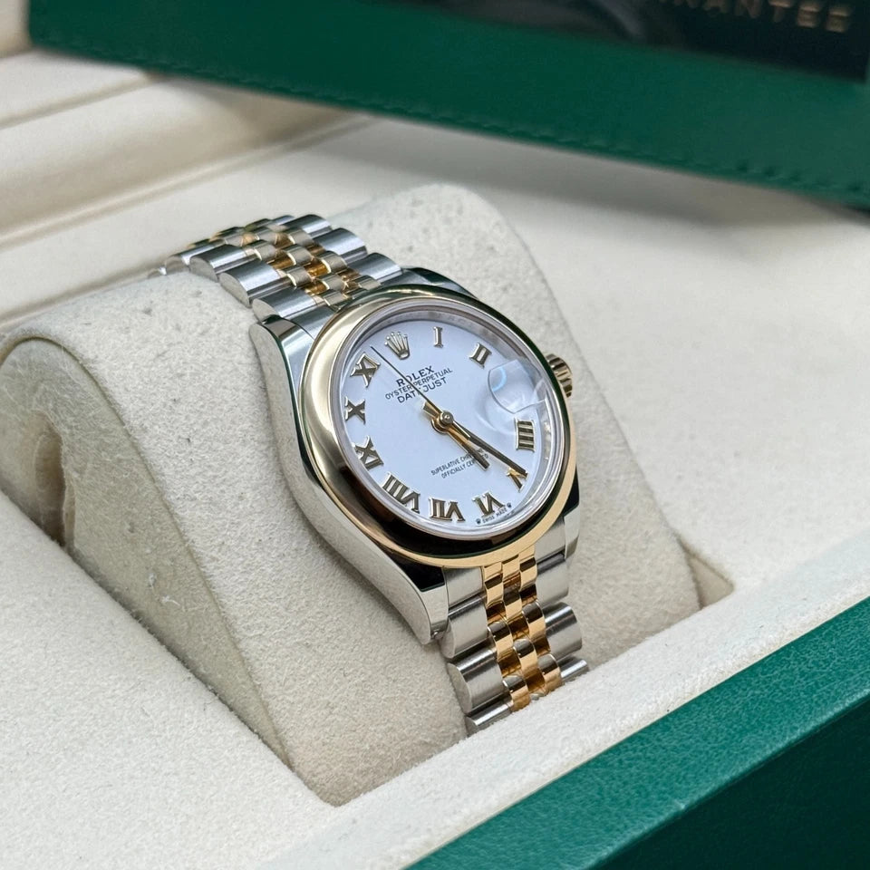 Classic Date Watch, Yellow Gold Tone, Steel, 31 mm