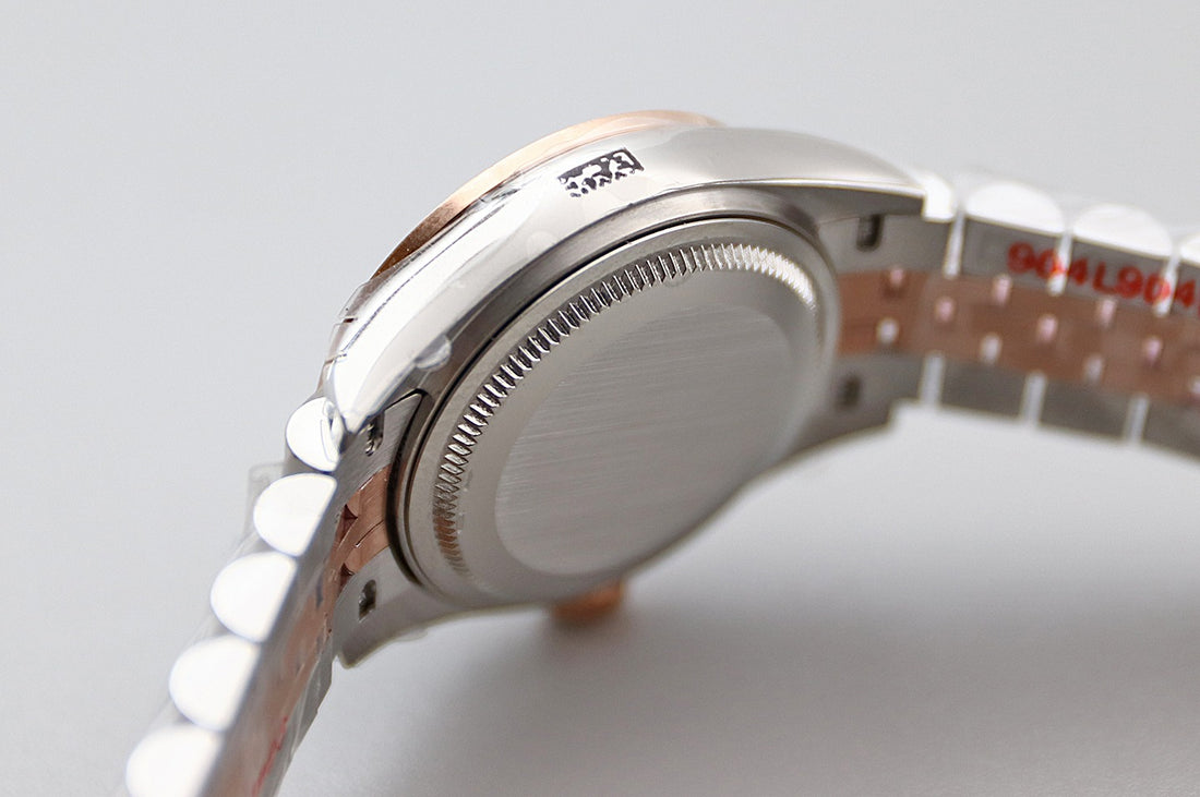 Classic Date Watch, Rose Gold Tone, Stone-Set, 28 mm