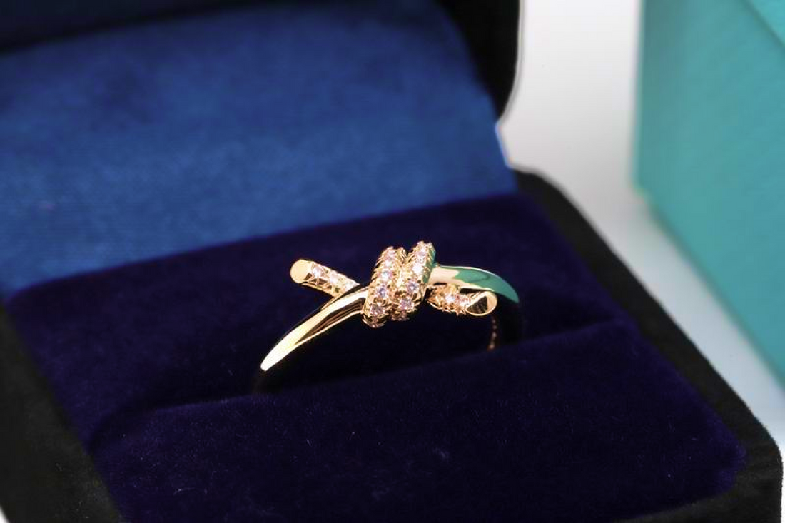 Knot Ring, Yellow Gold Tone