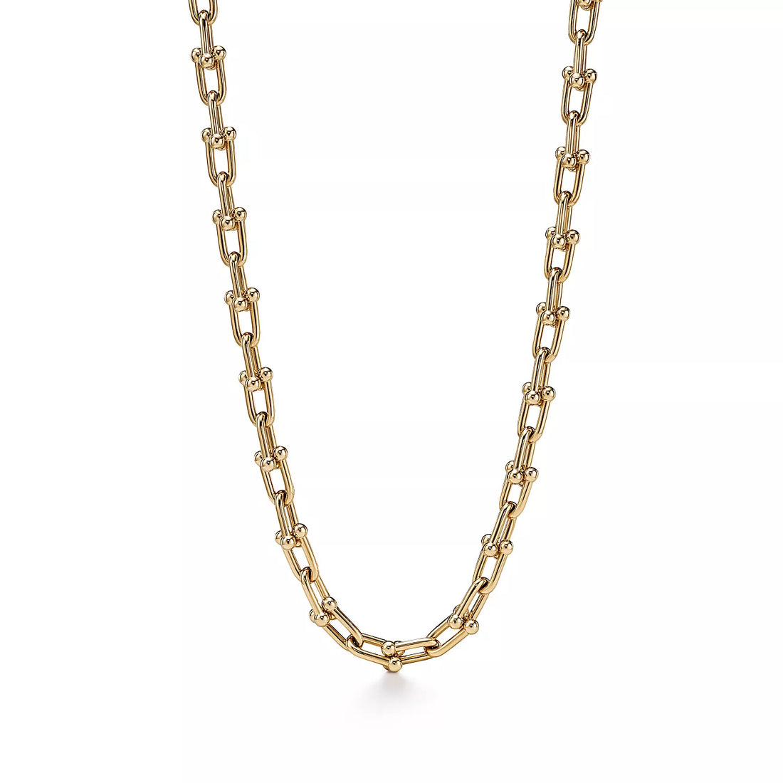 Link Chain Necklace, Yellow Gold Tone