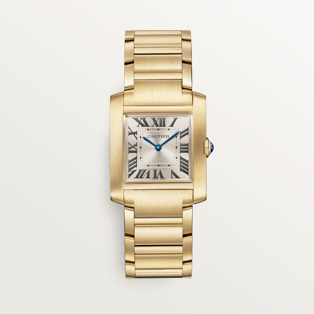 Rectangular Case Watch, Yellow Gold Tone, Medium Model