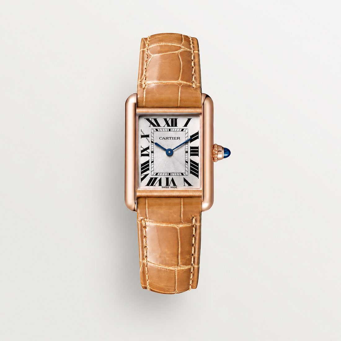 Rectangular Case Watch, Rose Gold Tone, Small Model