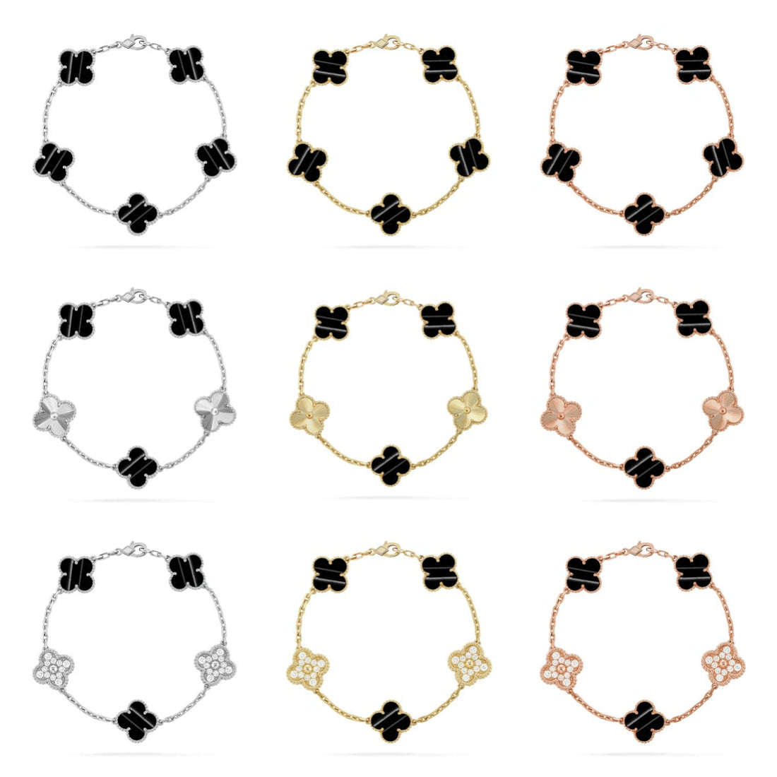 Quatrefoil 5 Motifs Bracelet, Pulsar Stone