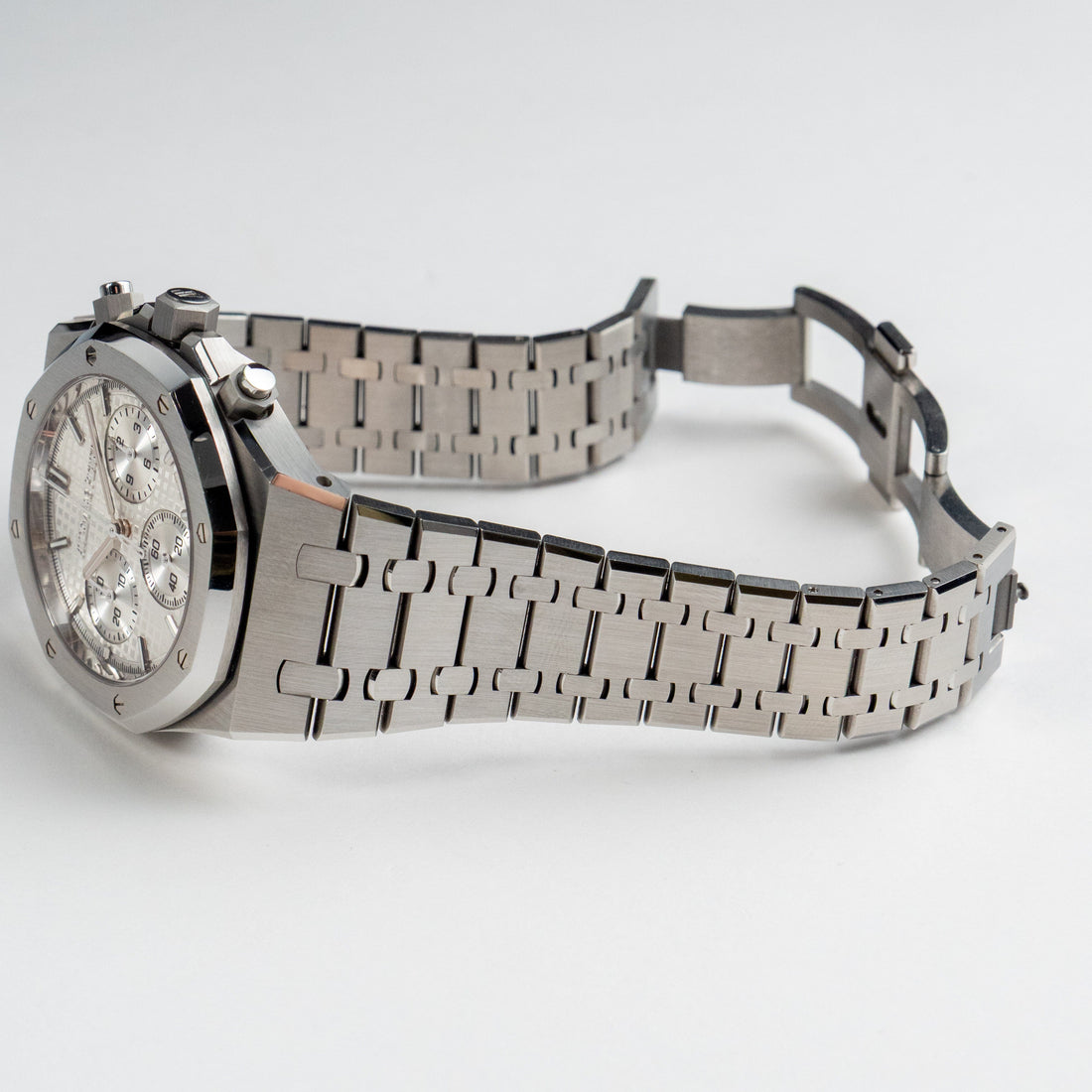 Octagonal Bezel Watch, Steel, 41 mm