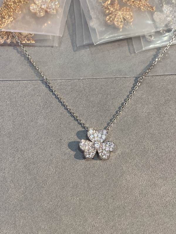 Petal Pendant Necklace, Rose Gold Tone