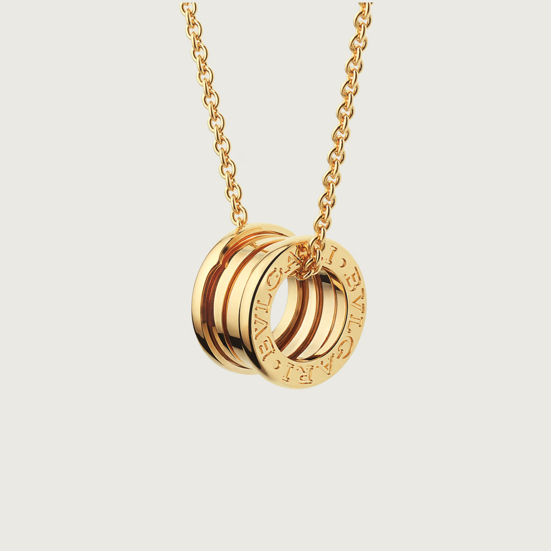 Spiral Pendant Necklace, 18K Yellow Gold Plated