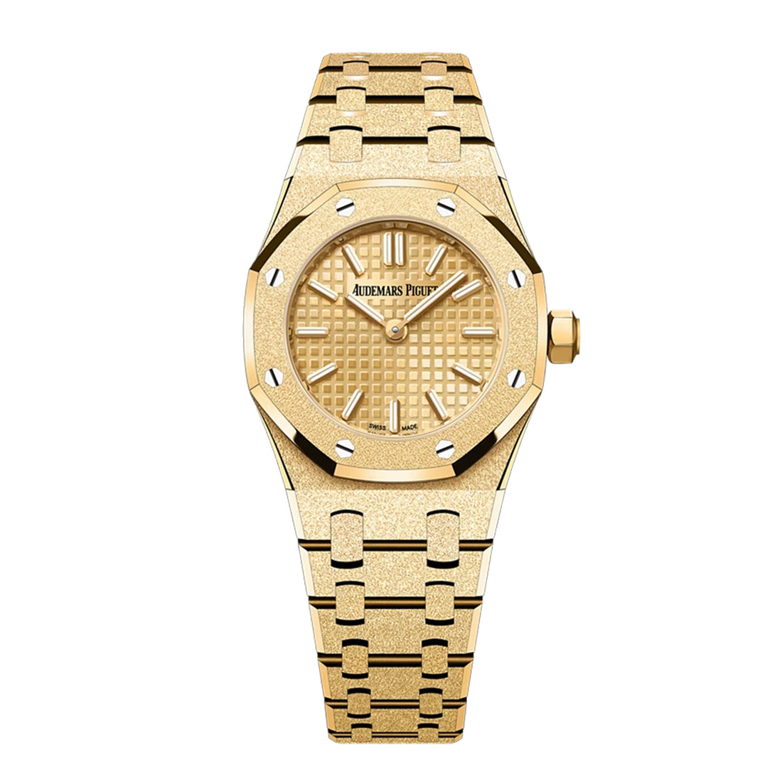 Octagonal Bezel Watch, Yellow Gold Tone, 23 mm