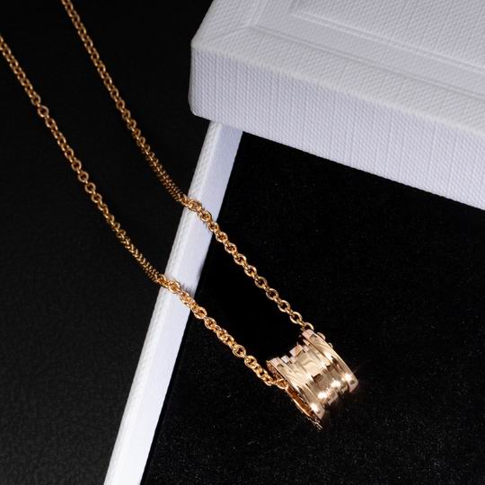 Spiral Pendant Necklace, Rose Gold Tone
