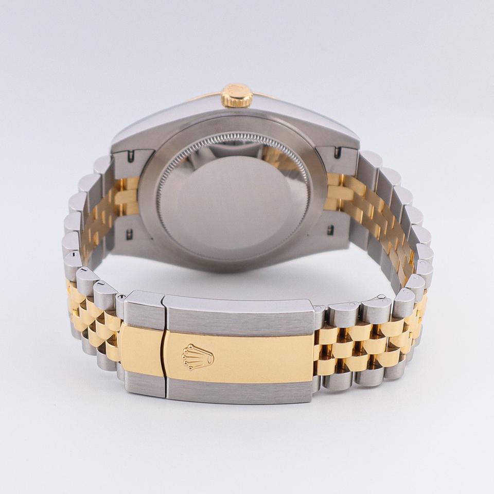 Classic Date Watch, Yellow Gold Tone, Steel, 41 mm