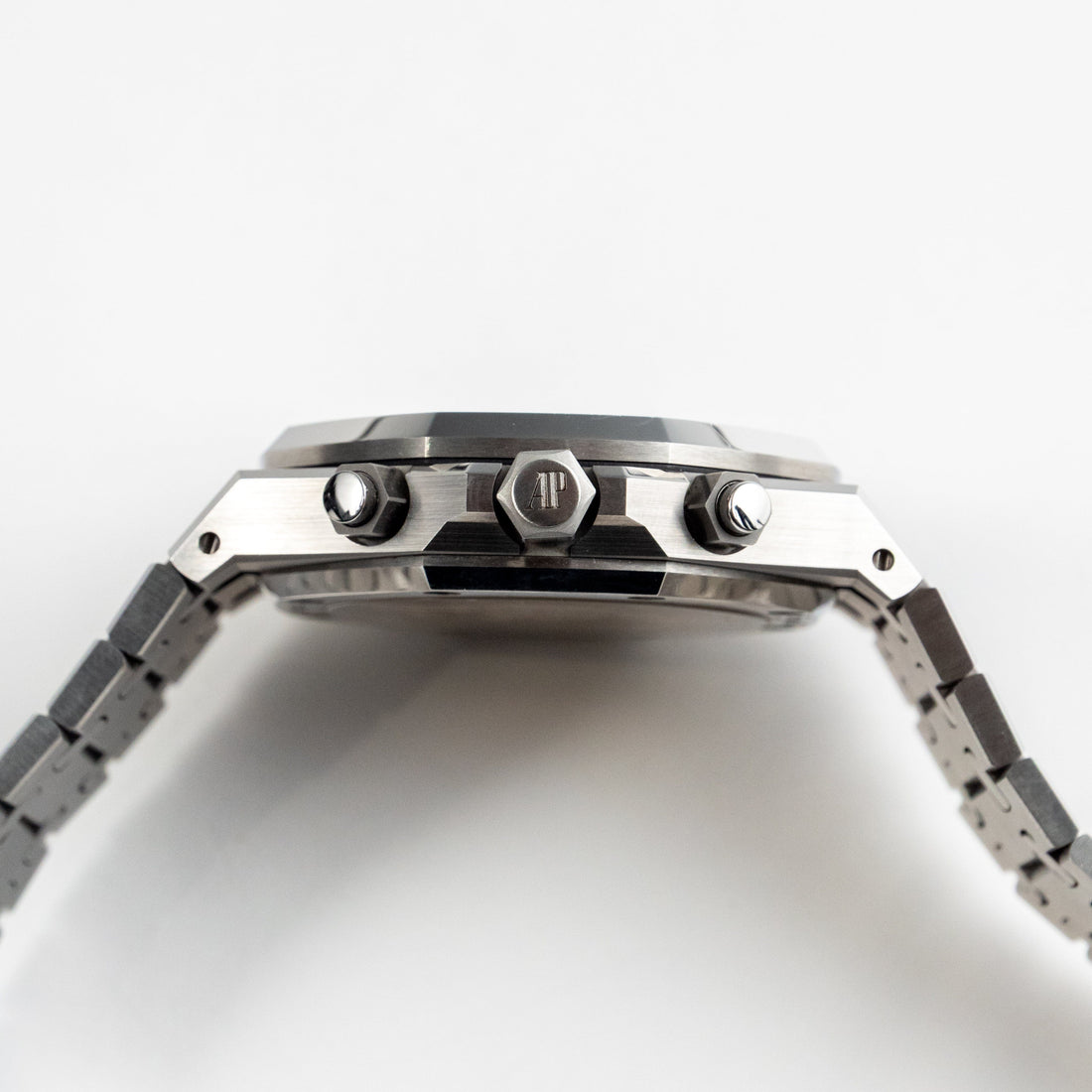 Octagonal Bezel Watch, Steel, 41 mm