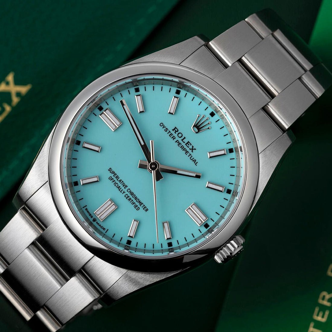 Round Automatic Watch, Steel, 36 mm