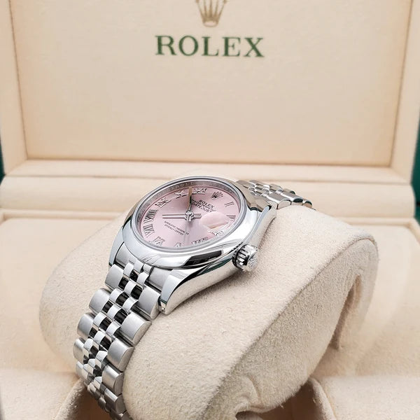 Classic Date Watch, Steel, 28 mm