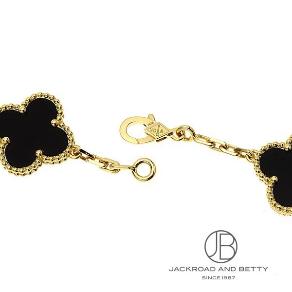 Quatrefoil Long Necklace, 20 Motifs, Rose Gold Tone, Malachite