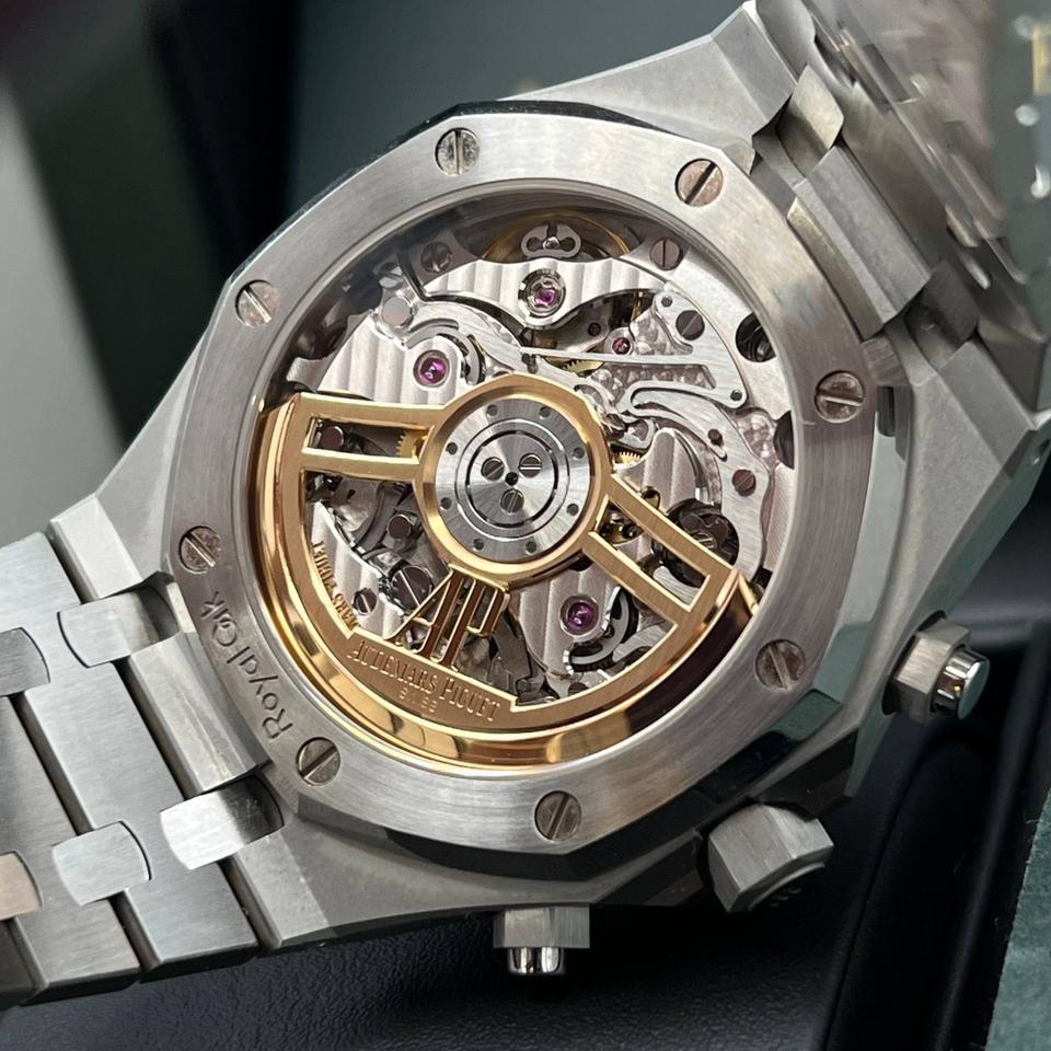 Octagonal Bezel Watch, Steel, 41 mm