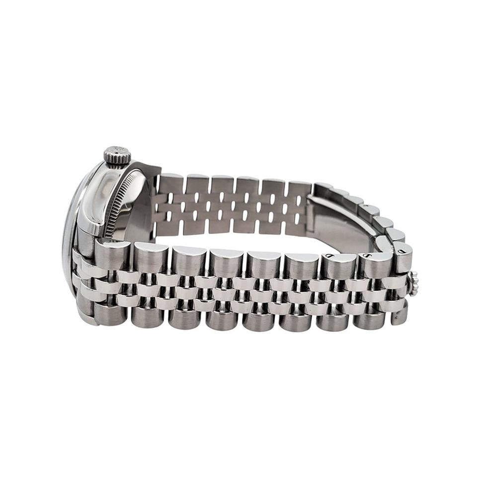 Classic Date Watch, White Gold Tone, Steel, White, 31 mm