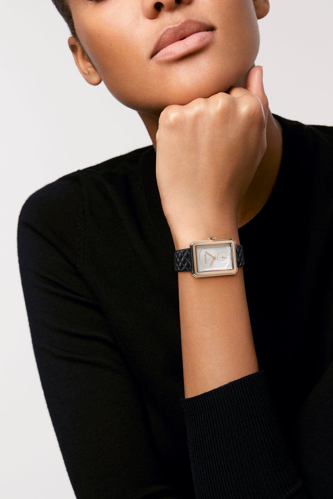 Round Watch, Beige