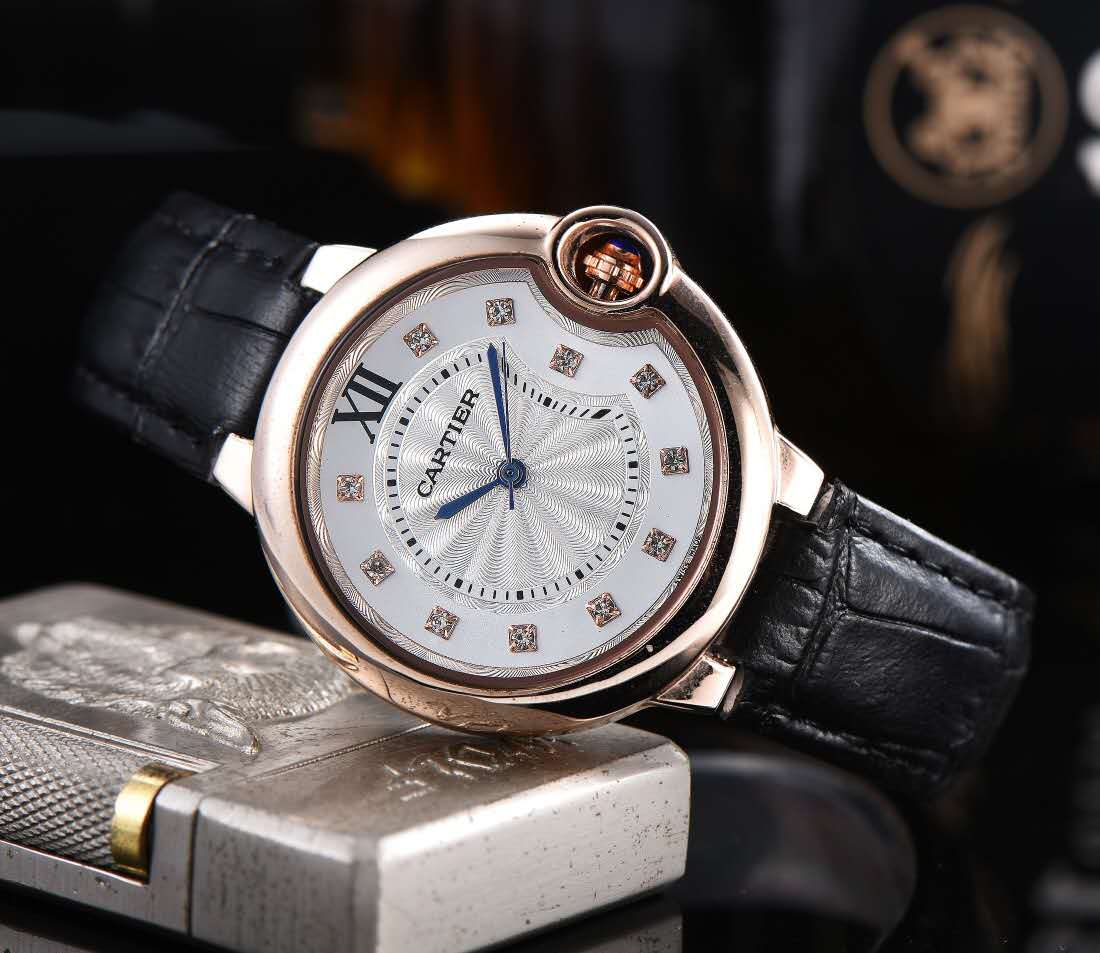 Round Domed Case Watch, Black