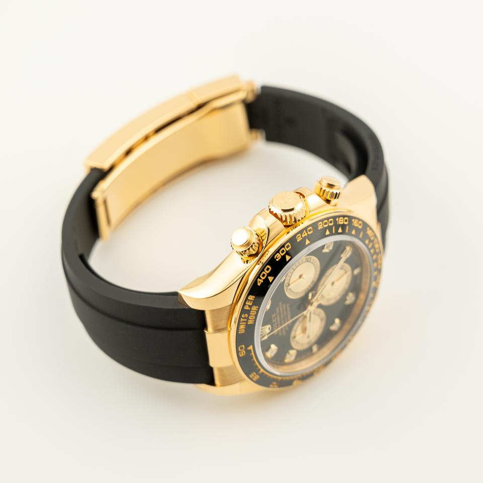 Chronograph Racing Watch, Yellow Gold Tone, 40 mm
