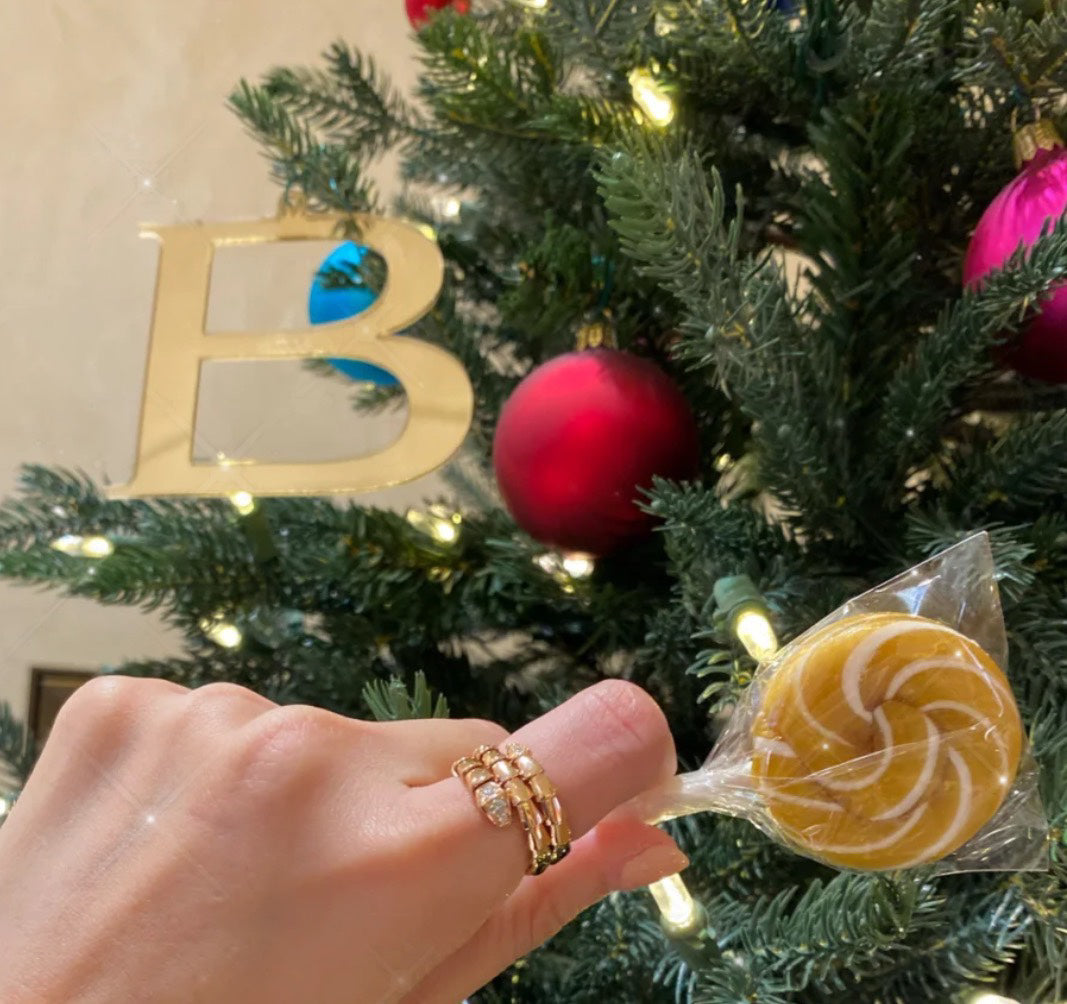 Snake-Scale Ring, Yellow Gold Tone, Stone-Set