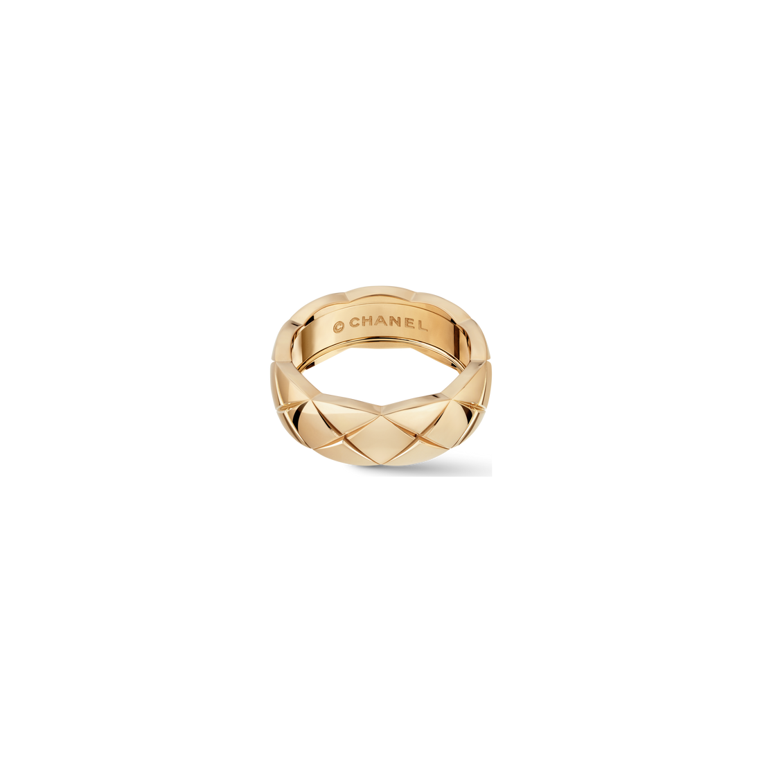 Quilted Pattern Ring, Rose Gold Tone