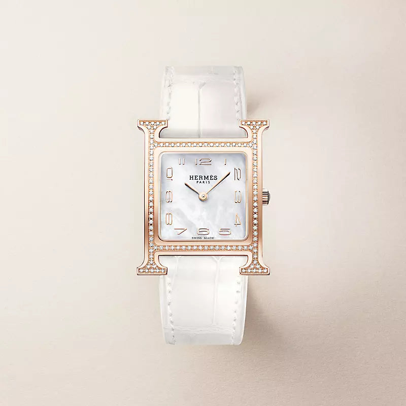 H-Case Watch, Rose Gold Tone, Small Model, 25 mm