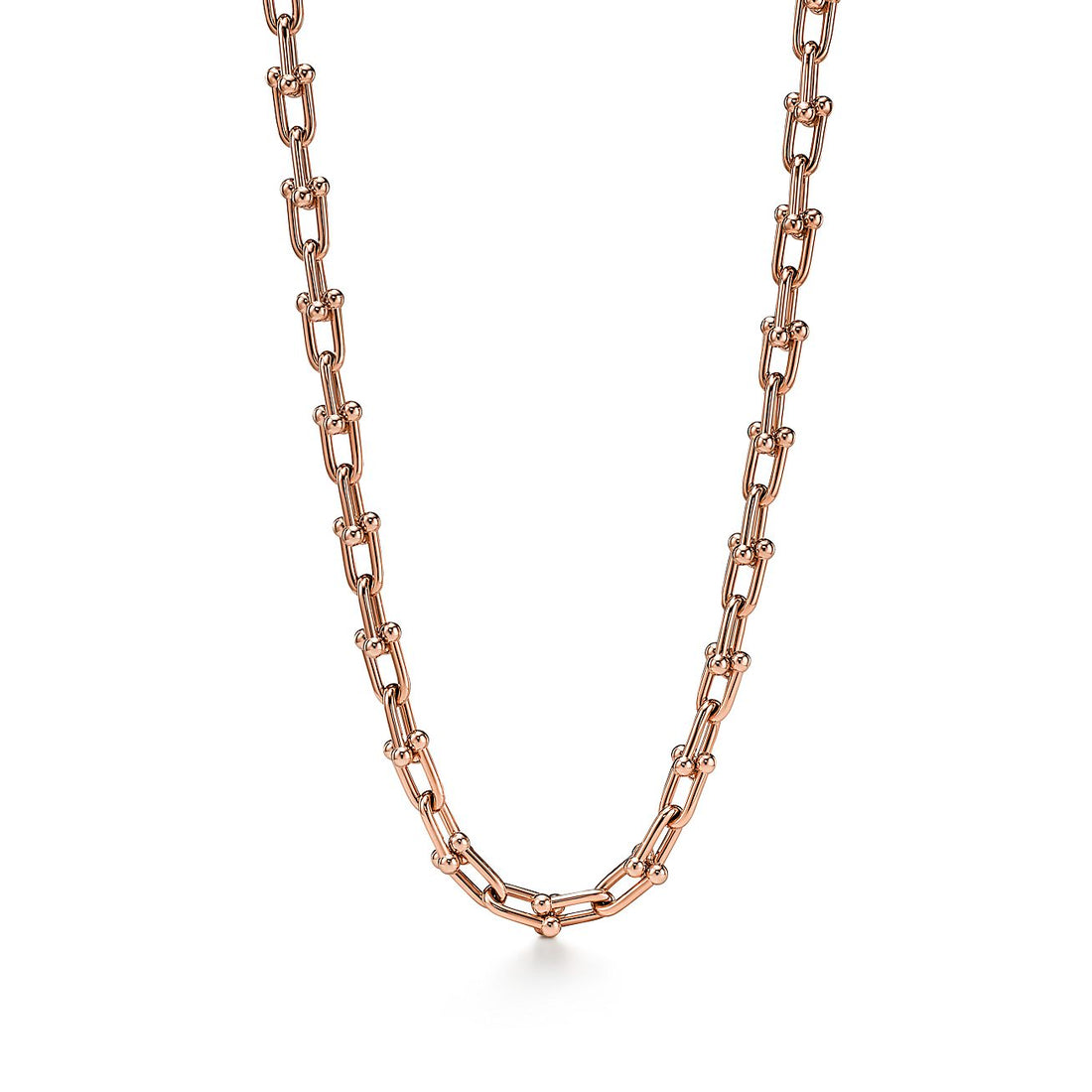 Link Chain Necklace, Rose Gold Tone