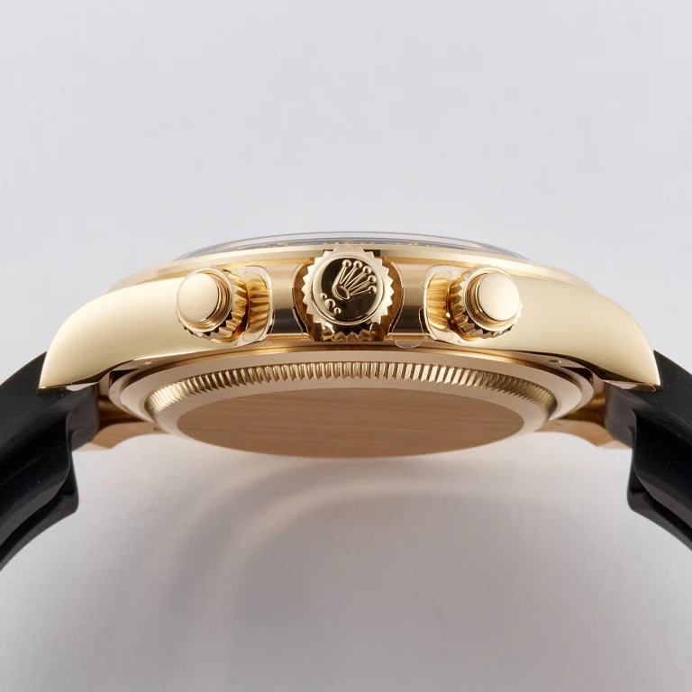 Chronograph Racing Watch, Yellow Gold Tone, 40 mm