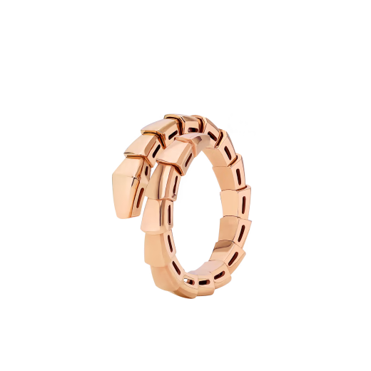 Snake-Scale Ring, Rose Gold Tone, Size XS