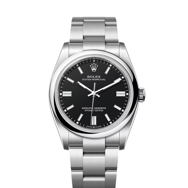 Round Automatic Watch, Steel, 36-41 mm