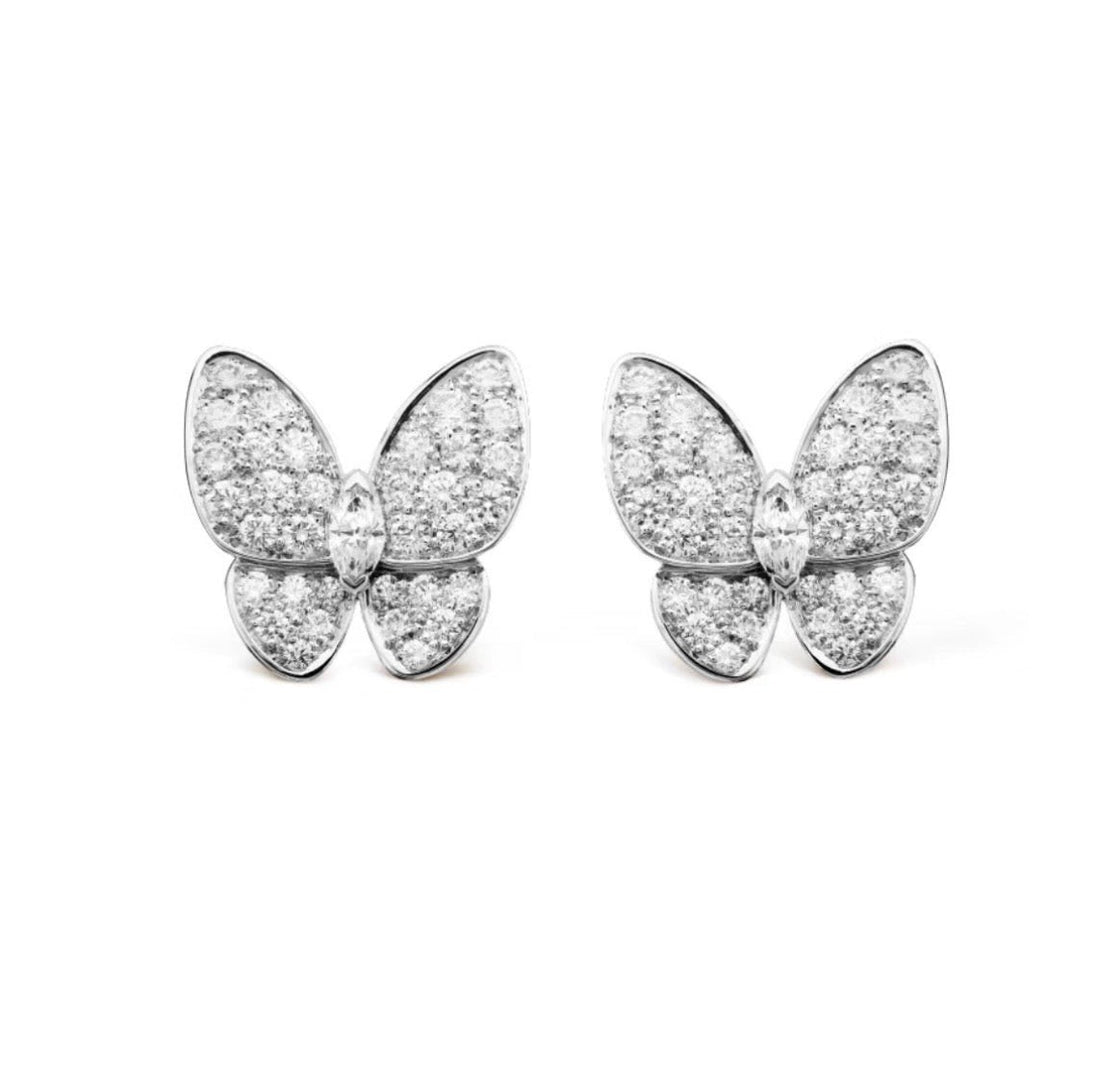 Butterfly Pavé Earrings