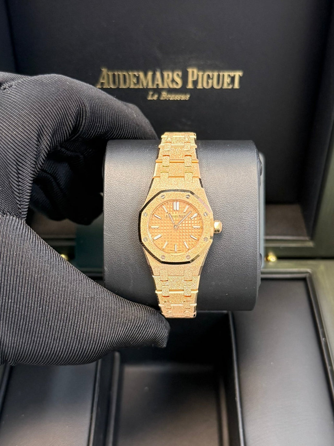 Octagonal Bezel Watch, Rose Gold Tone, 23 mm