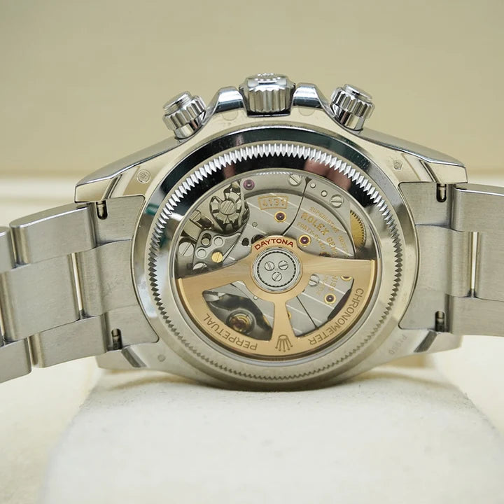 Chronograph Racing Watch, Platinum Tone, 40 mm