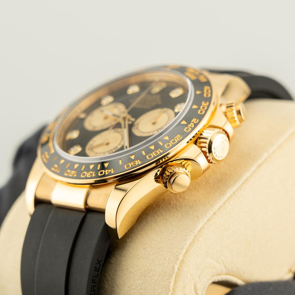 Chronograph Racing Watch, Yellow Gold Tone, 40 mm