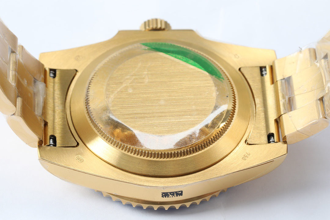 Dive-Style Watch, Yellow Gold Tone, 41 mm