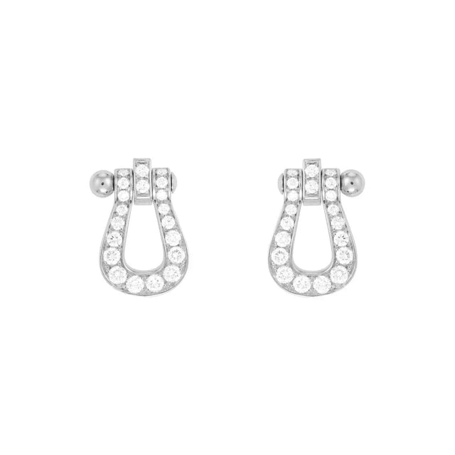 Cable Pavé Stud Earrings, Mini