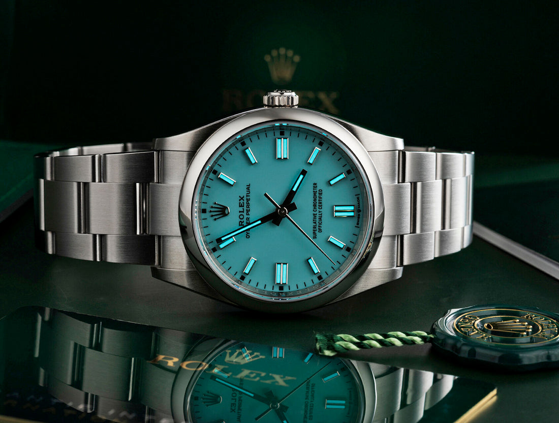 Round Automatic Watch, Steel, 36 mm