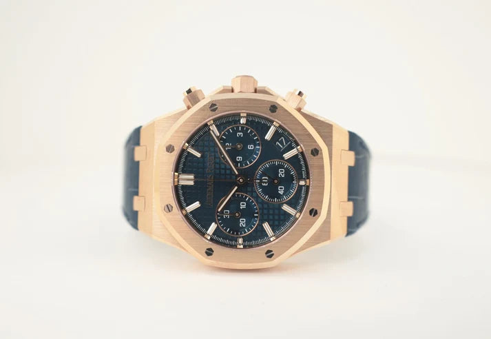 Octagonal Bezel Watch, 18K, Rose Gold Tone, 41 mm