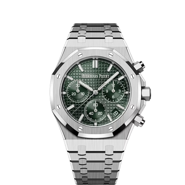 Octagonal Bezel Watch, Steel, 41 mm