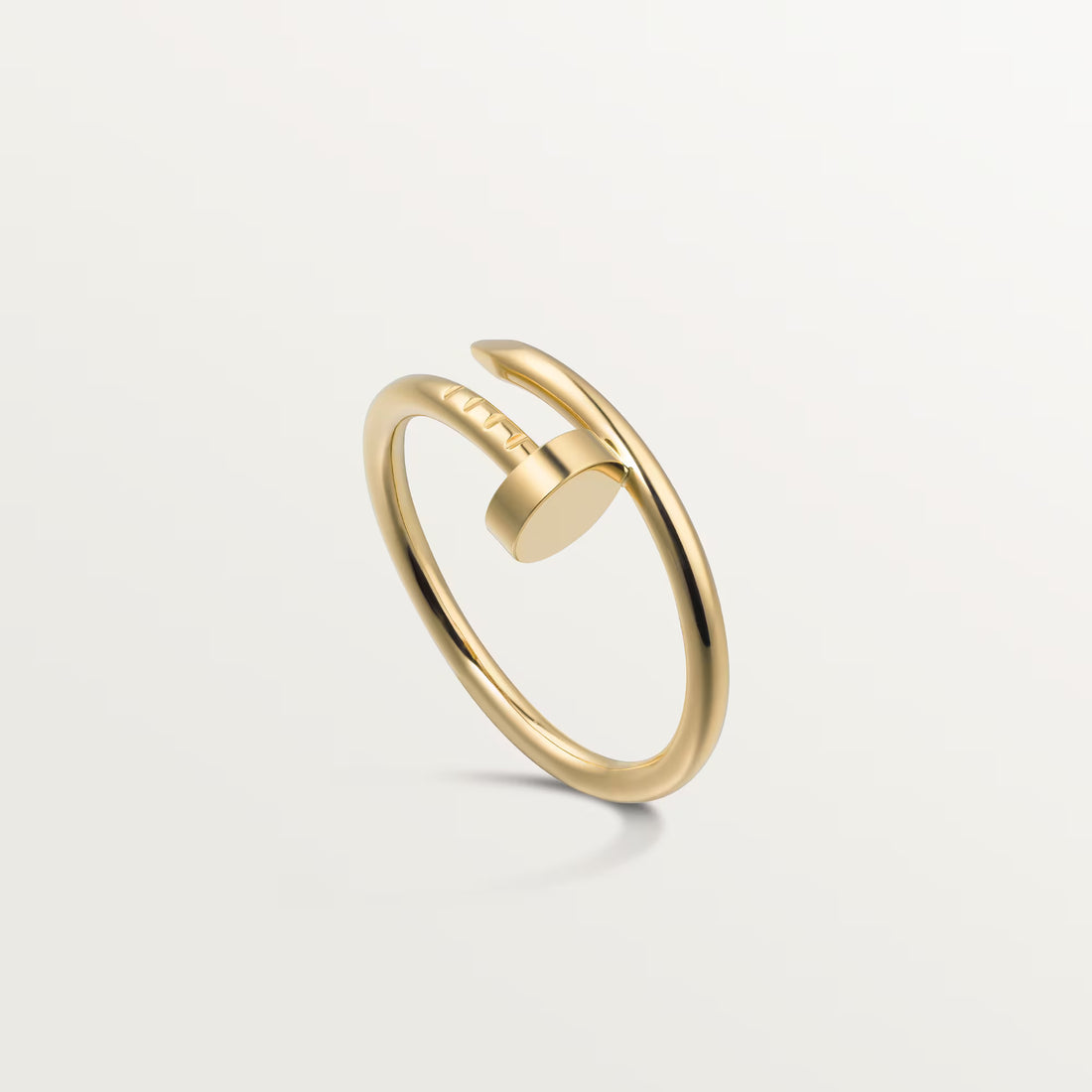 Wrapped Nail Ring, Yellow Gold Tone