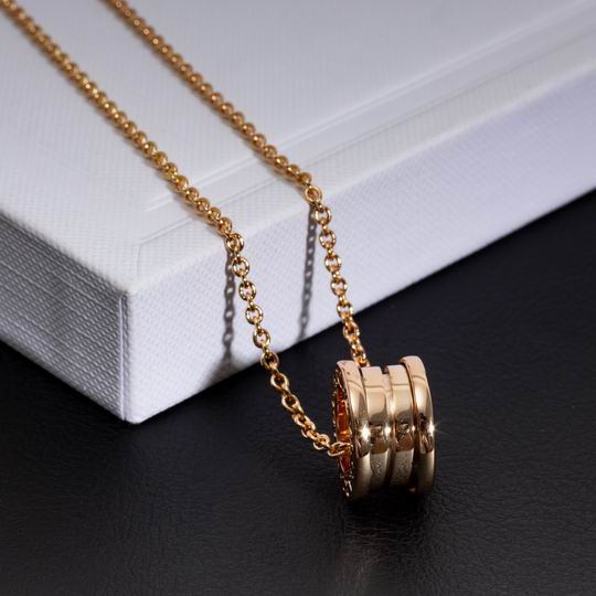 Spiral Pendant Necklace, Rose Gold Tone