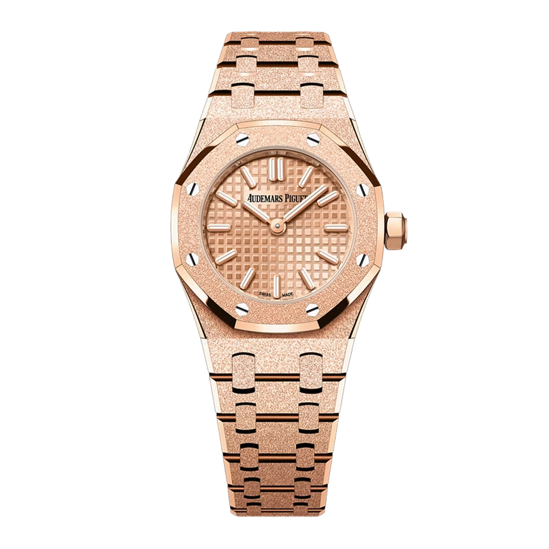 Octagonal Bezel Watch, Rose Gold Tone, 23 mm
