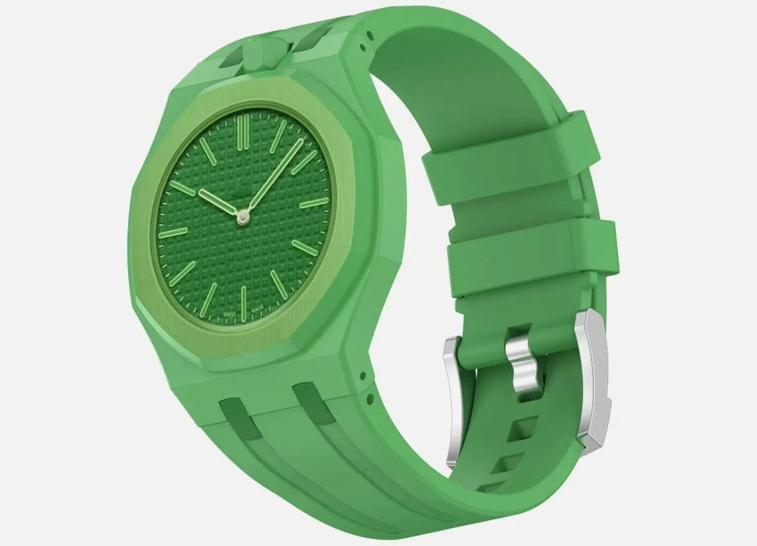 Round Watch, Green