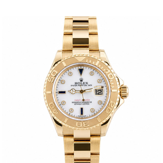Regatta Bezel Watch, Yellow Gold Tone, 40 mm