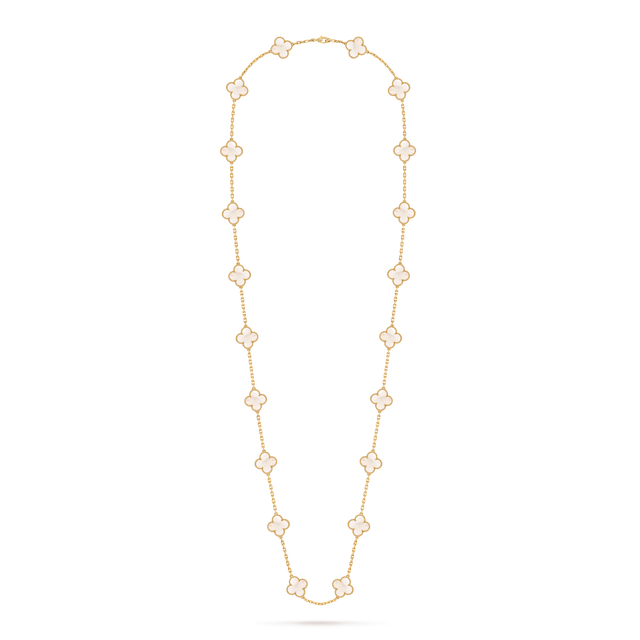 Quatrefoil Long Necklace, 20 Motifs