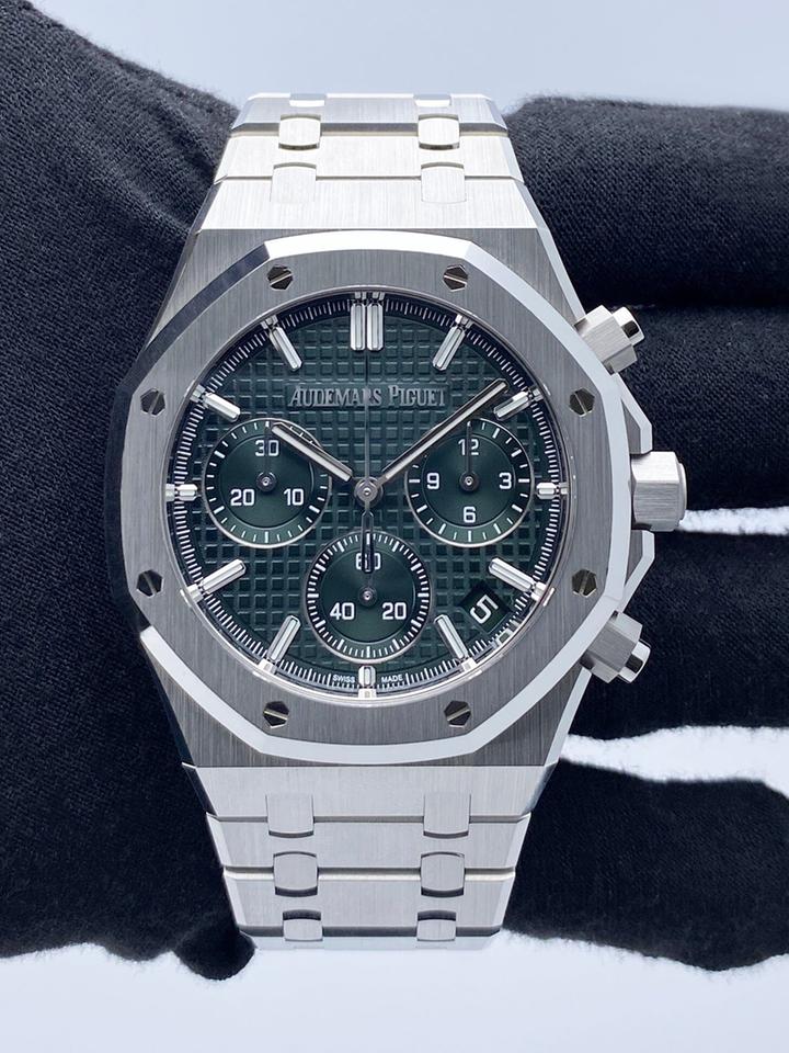 Octagonal Bezel Watch, Steel, 41 mm